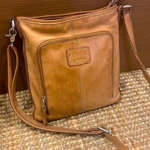 Fossil genuine leather side bag